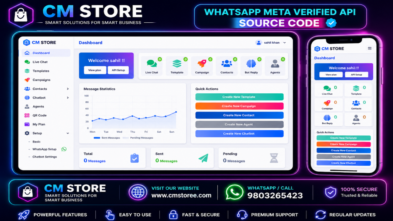 WhatsApp Meta Verified API Source Code: Build Your Own Marketing Portal 🚀