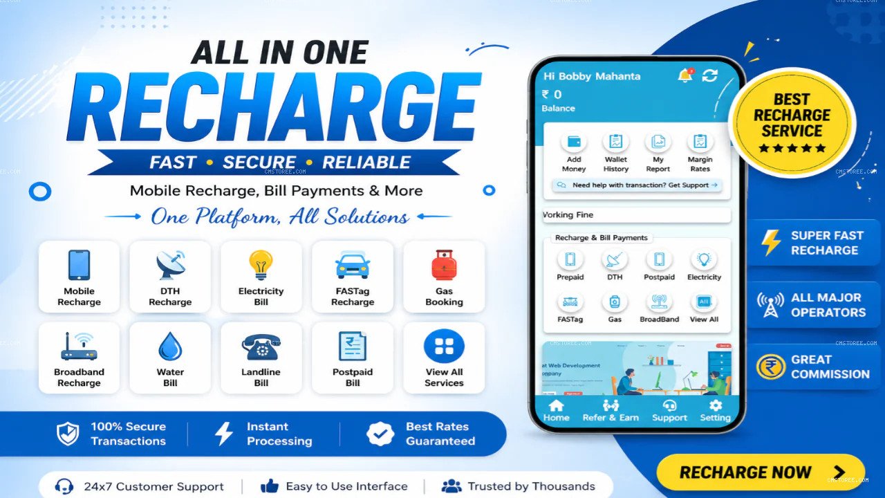 All-in-One Recharge & Bill Payment mobile family