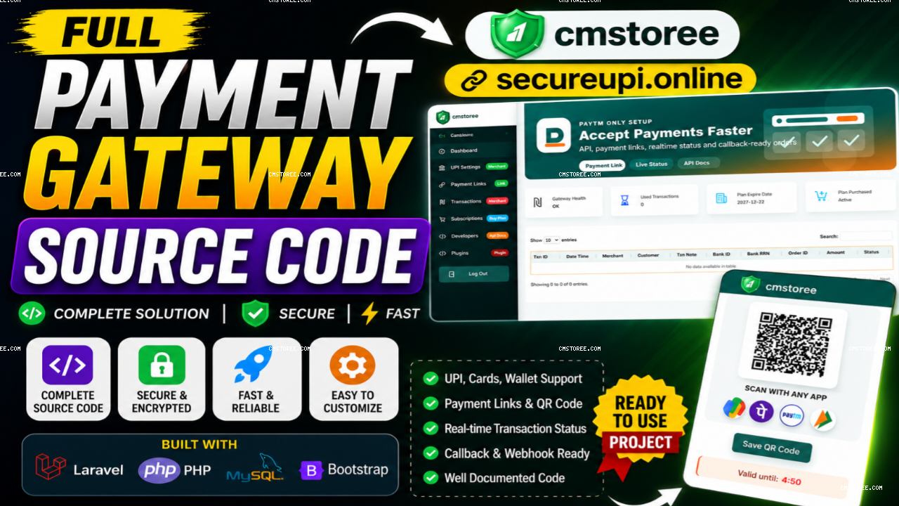 Full Payment Gateway Source Code