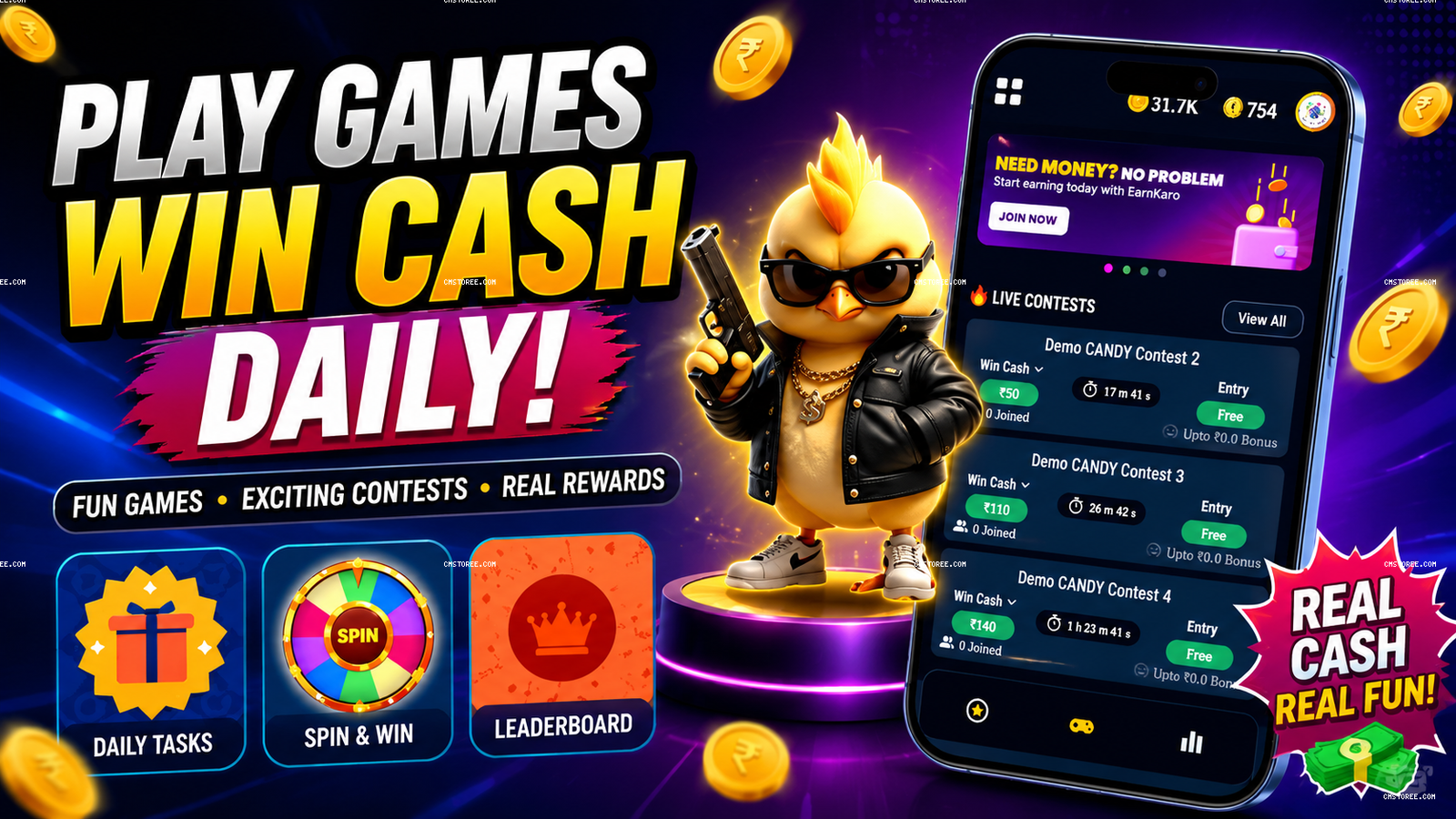 🎮 Play Games & Win Rewards Daily | AdMob Earning App Source Code | Android App
