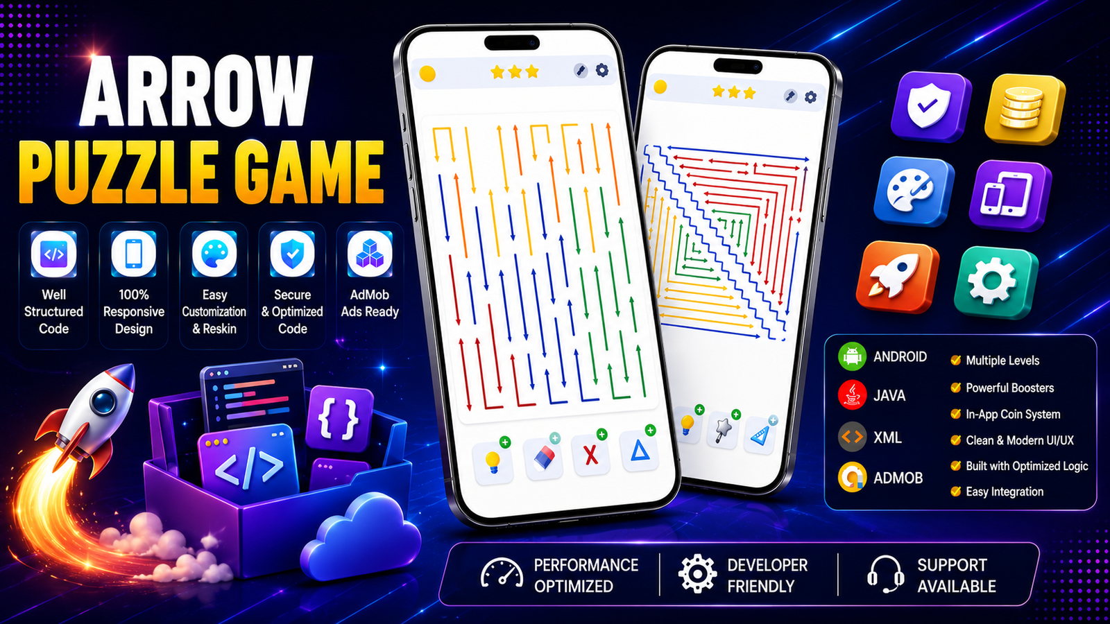 Arrow Puzzle Game – Complete Android Source Code