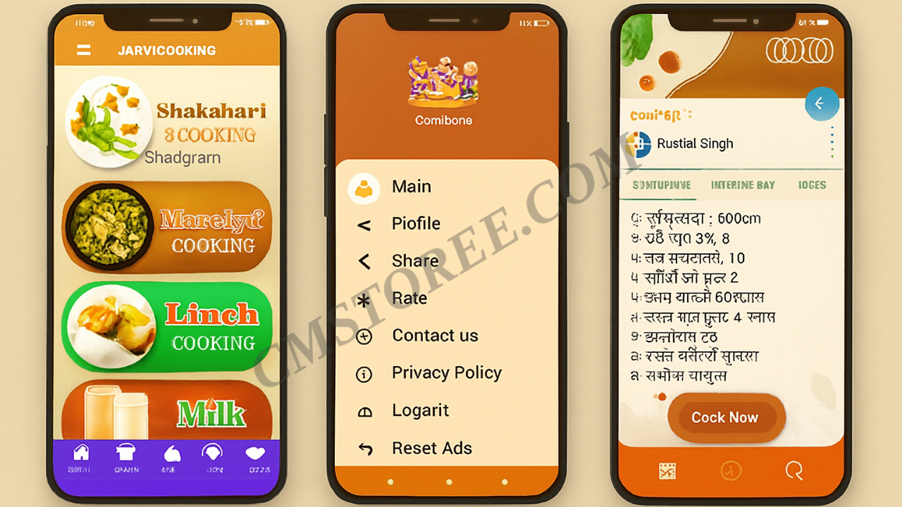 JANVI COOKING – Multilingual Recipe App with Fusion UI (Hindi, Tamil, English)