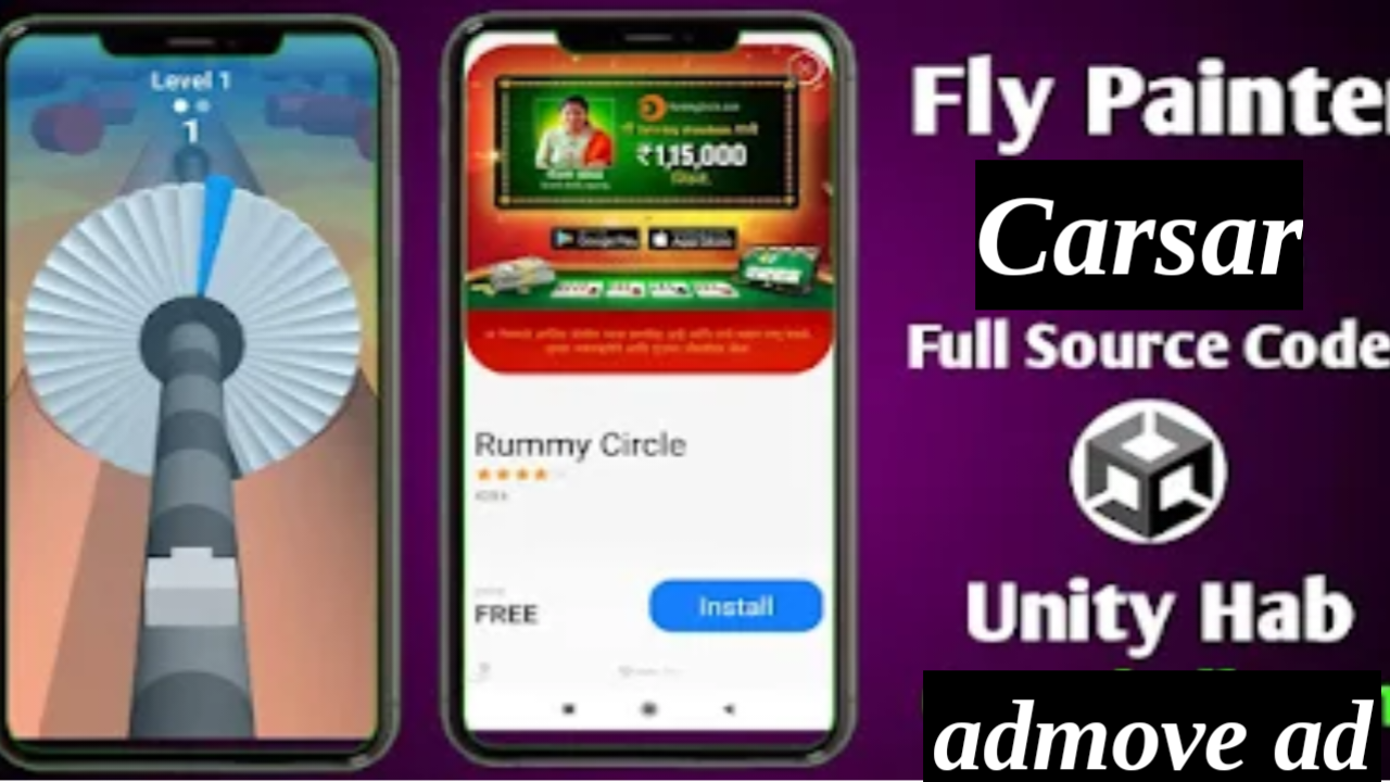 Fly Painter: Unity Source Code with AdMob Integration