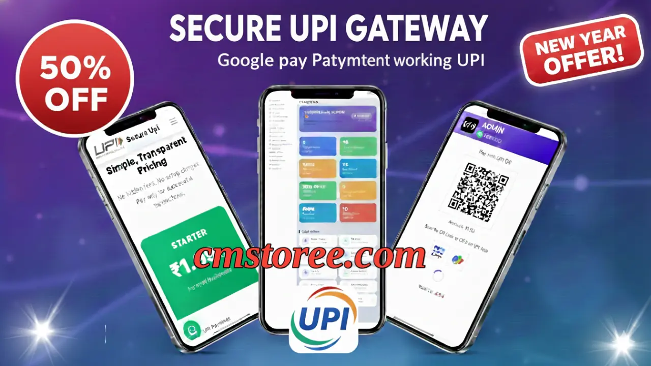 🚀 Secure UPI Gateway Source Code | GPay, Paytm Intent Working