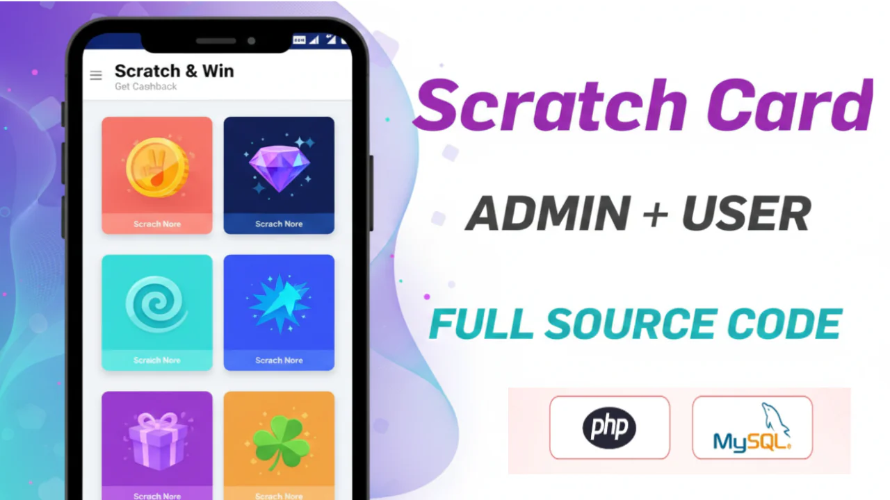 Scratch & Win Rewards App – Full Source Code (Admin + User)