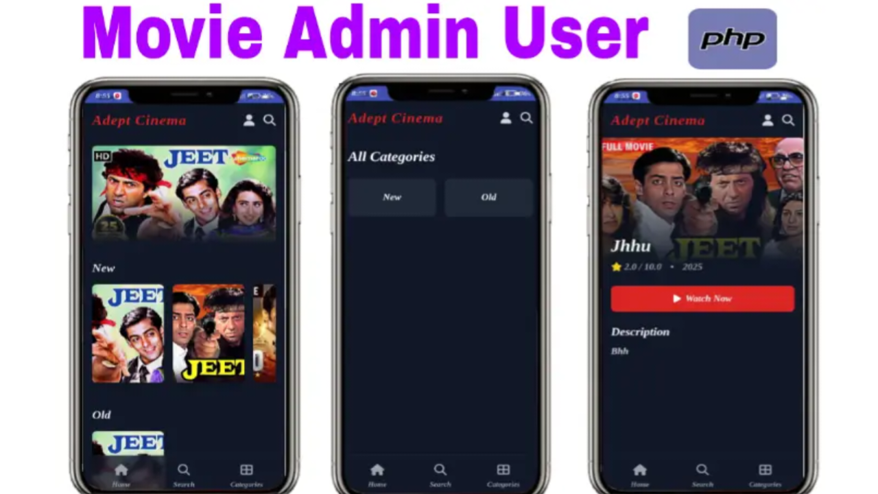 Movie Admin User