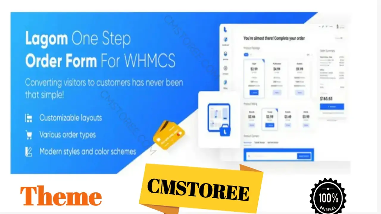 Lagom One Step Order Form for WHMCS – High-Converting Checkout Experience