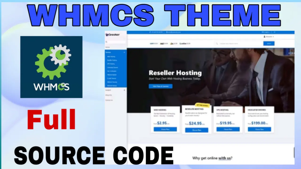 Croster WHMCS Theme - Full Source Code