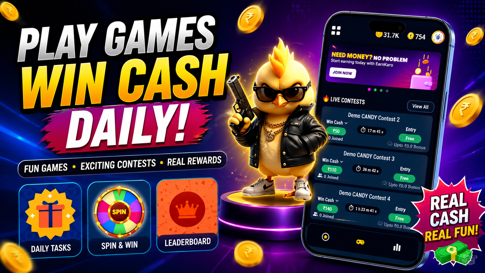 53 🎮 Play Games & Win Rewards Daily | AdMob Earning App Source Code | Android App